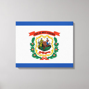 West Virginia flag Canvas Print