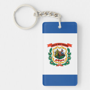 West Virginia flag Keychain