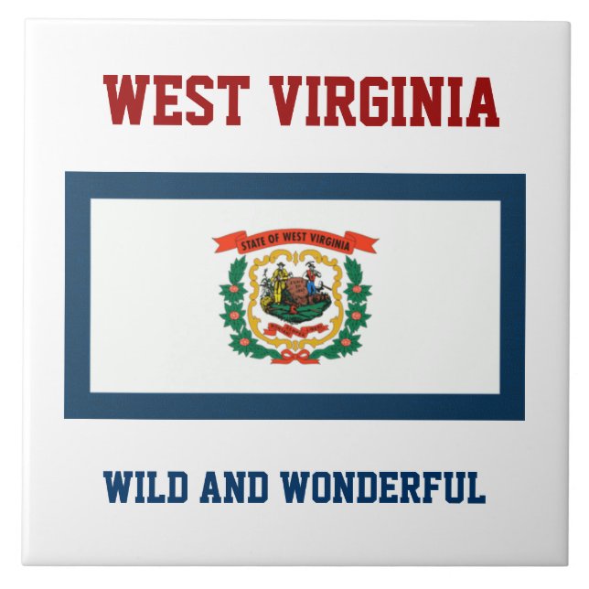 West Virginia flag, labelled Tile (Front)