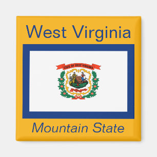 West Virginia Flag Magnet