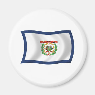 West Virginia Flag Magnet
