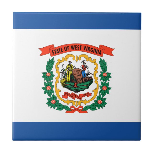 West Virginia flag Tile (Front)