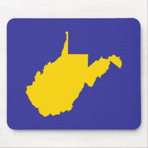 West Virginia Gold and Blue Mouse Pad