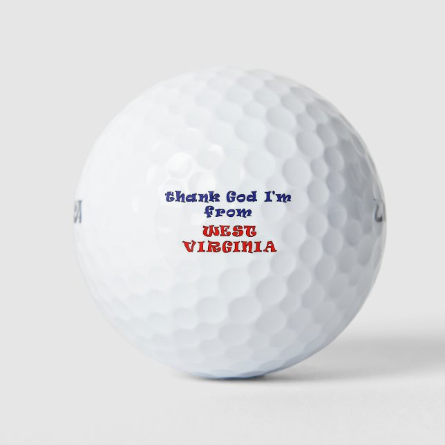 West Virginia Golf Balls (Front)