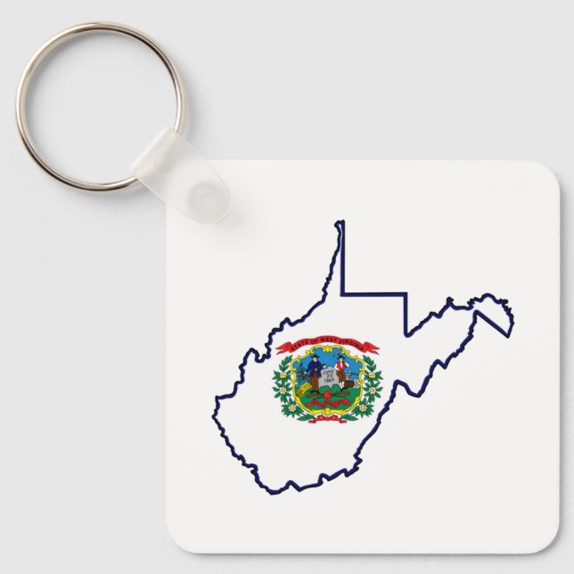 West Virginia Keychain (Front)