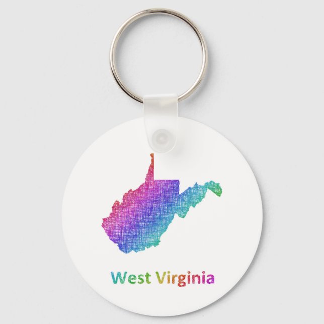 West Virginia Keychain (Front)