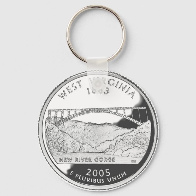 West Virginia Keychain (Front)