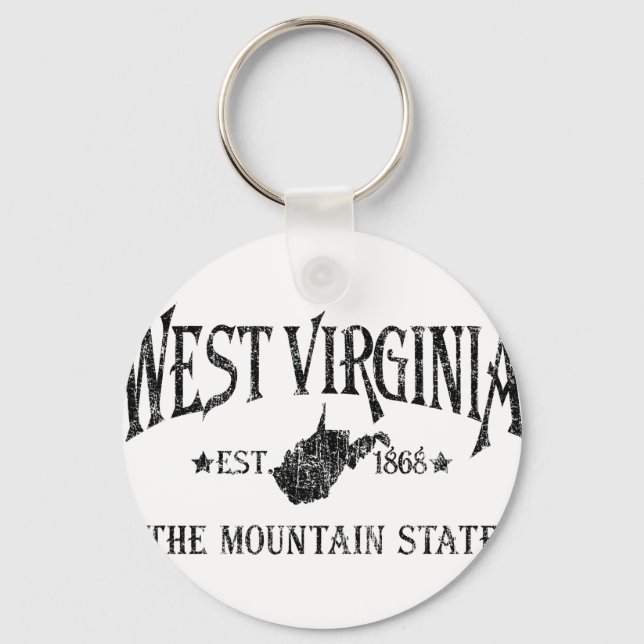 West Virginia Keychain (Front)