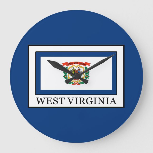 West Virginia Large Clock (Front)