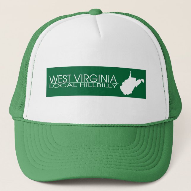 West Virginia Local Hillbilly, Marshall Colours Trucker Hat (Front)