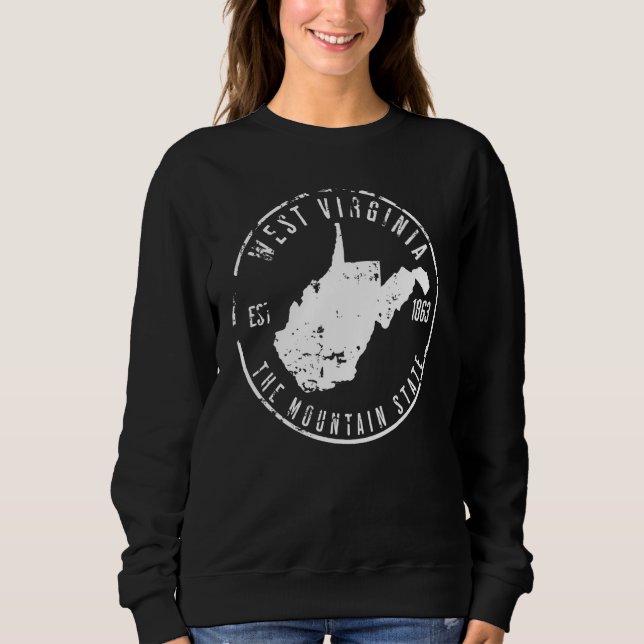 West Virginia Map Sweatshirt (Front)