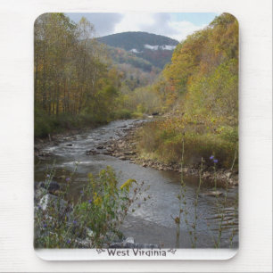 West Virginia mountain creek Mousepad