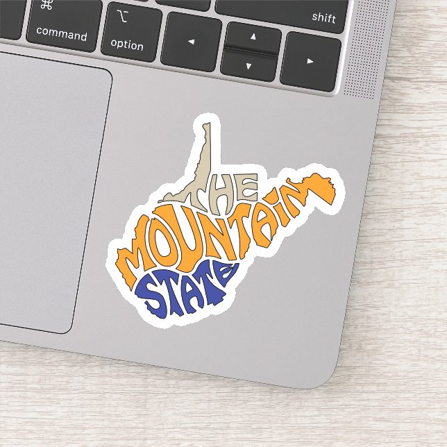 West Virginia Nickname Word Art (Detail)