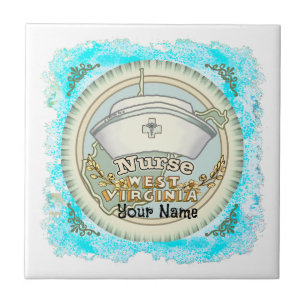West Virginia Nurse Tile