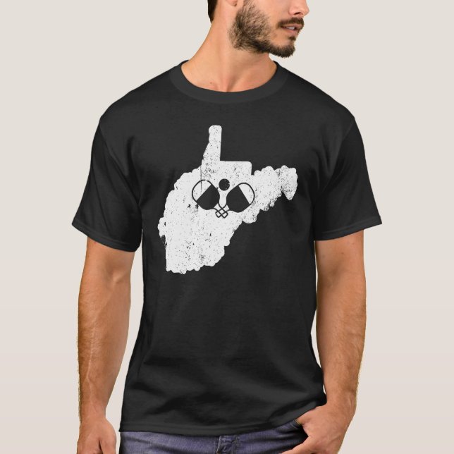 West Virginia Pickleball Shirt Pickleball Gift (Front)