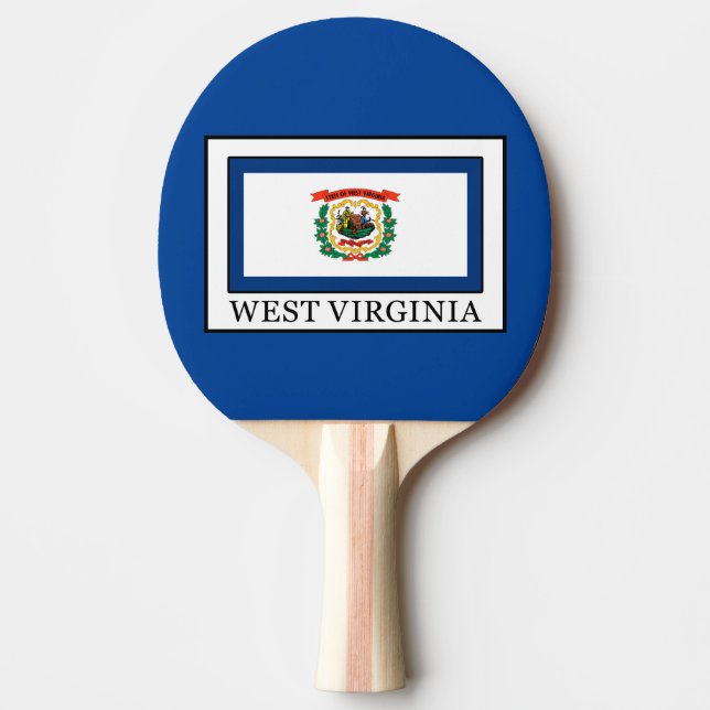 West Virginia Ping Pong Paddle (Front)