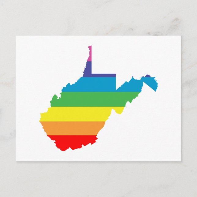 west virginia rainbow postcard (Front)