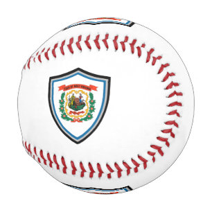 West Virginia shield flag baseball