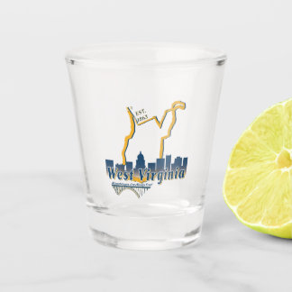 West Virginia Shot Glass