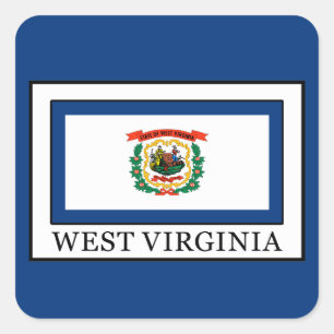 West Virginia Square Sticker