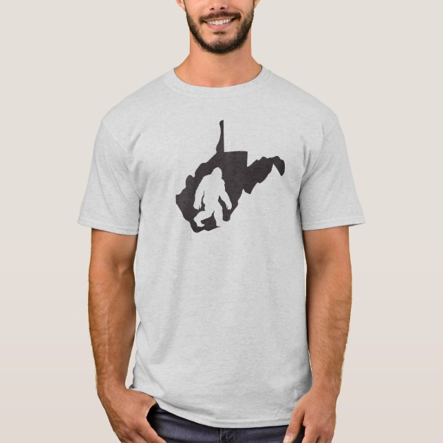 West Virginia State Bigfoot T-Shirt (Front)