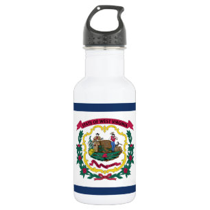 West Virginia State Flag 532 Ml Water Bottle