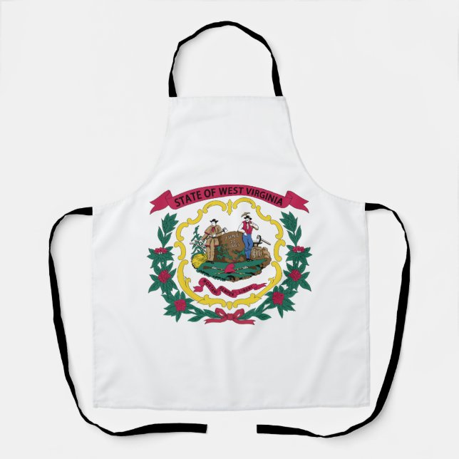 West Virginia State Flag Apron (Front)