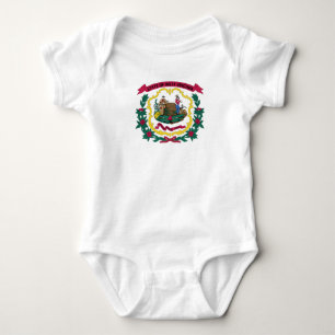 West Virginia State Flag Baby Bodysuit