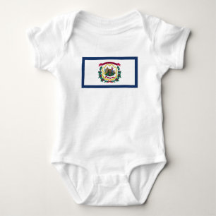 West Virginia State Flag Baby Bodysuit