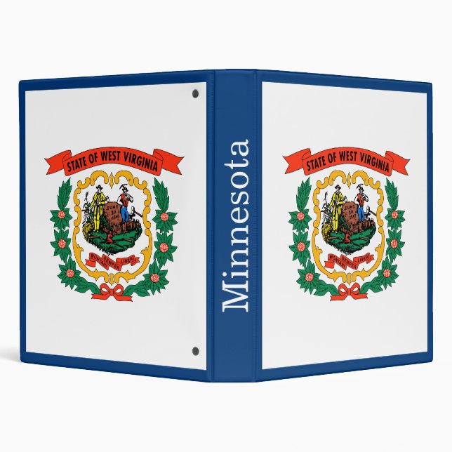 West Virginia State Flag Binder (Background)
