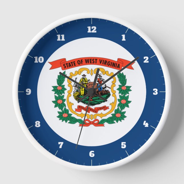 WEST VIRGINIA STATE FLAG CLOCK (Front)