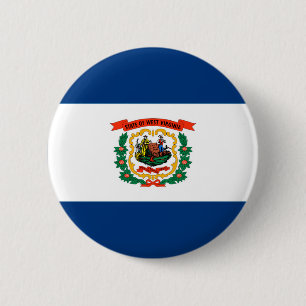 West Virginia State Flag Design 2 Inch Round Button