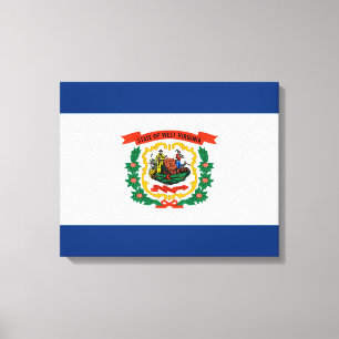 West Virginia State Flag Design Canvas Print