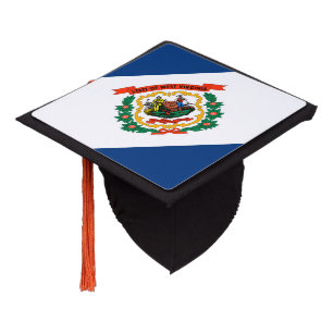 West Virginia State Flag Design Graduation Cap Topper