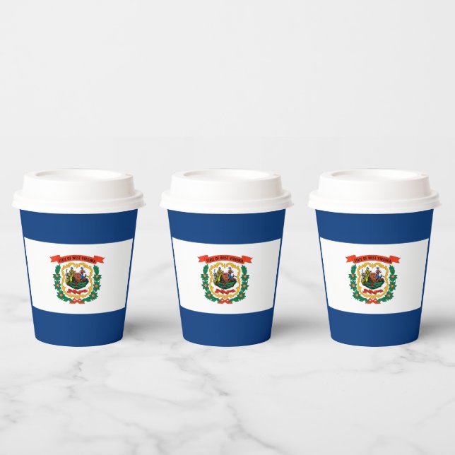 West Virginia State Flag Design Paper Cups (Multi)