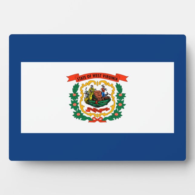 West Virginia State Flag Design Plaque (Front)