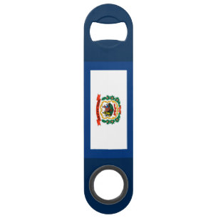 West Virginia State Flag Design Speed Bottle Opener