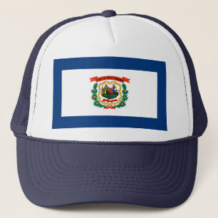 West Virginia State Flag Design Trucker Hat