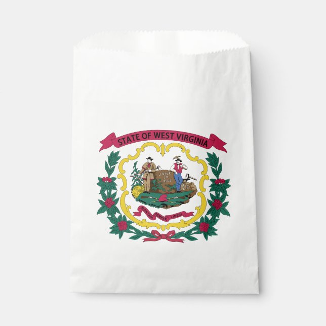 West Virginia State Flag Favour Bag (Front)