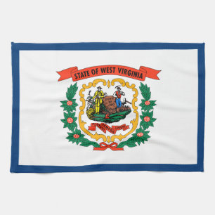 West Virginia State Flag Kitchen Towel