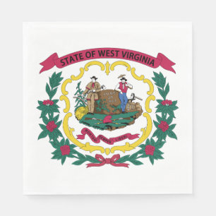 West Virginia State Flag Napkin
