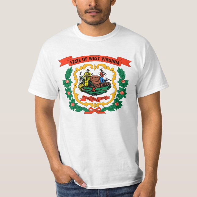 West Virginia State flag T-Shirt (Front)
