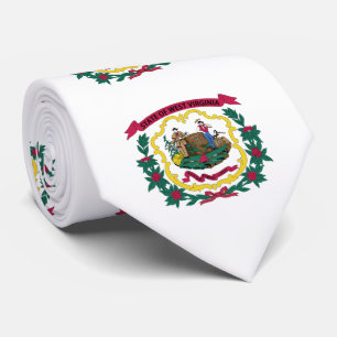 West Virginia State Flag Tie