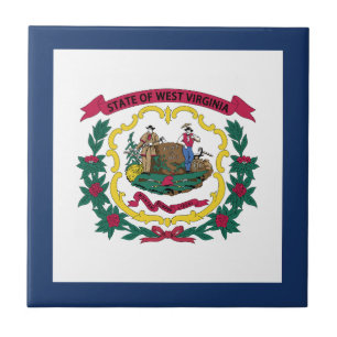 West Virginia State Flag Tile