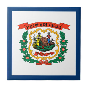 West Virginia State Flag Tile