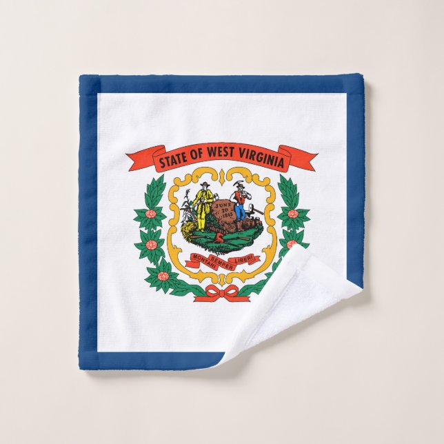 West Virginia State Flag Wash Cloth (Wash Cloth)