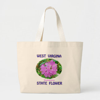 West Virginia State Flower T-Shirts & Gifts Large Tote Bag