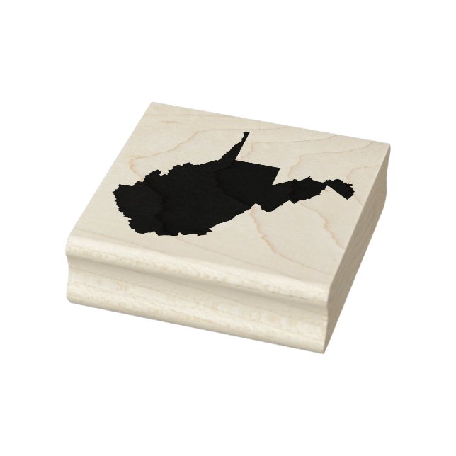 West Virginia State Solid Rubber Art Stamp (Stamp)