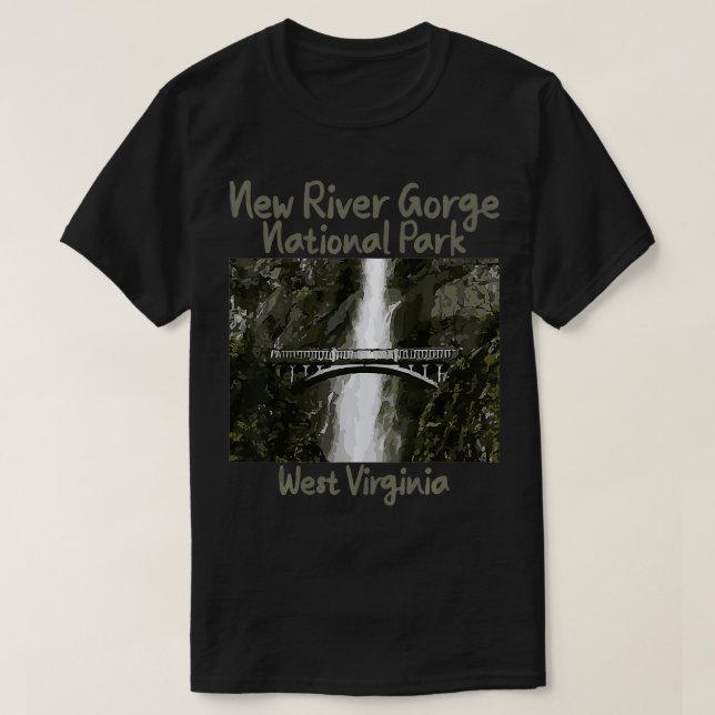 West Virginia Tee New River Gorge National Park  (Design Front)