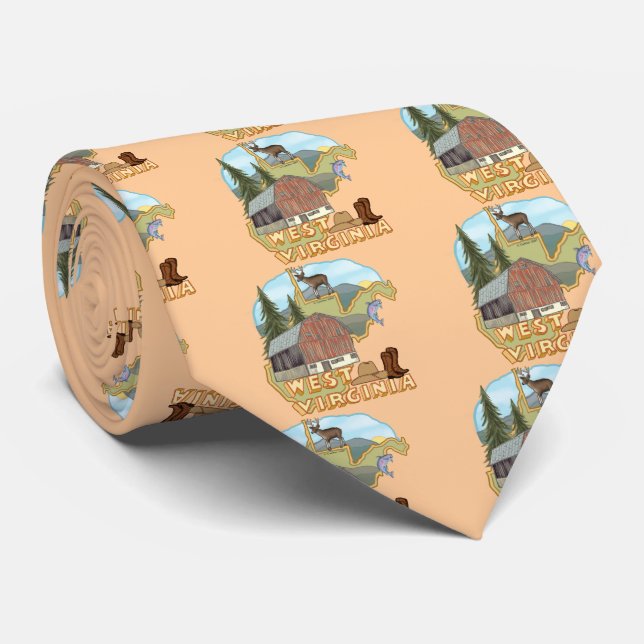West Virginia Tie (Rolled)